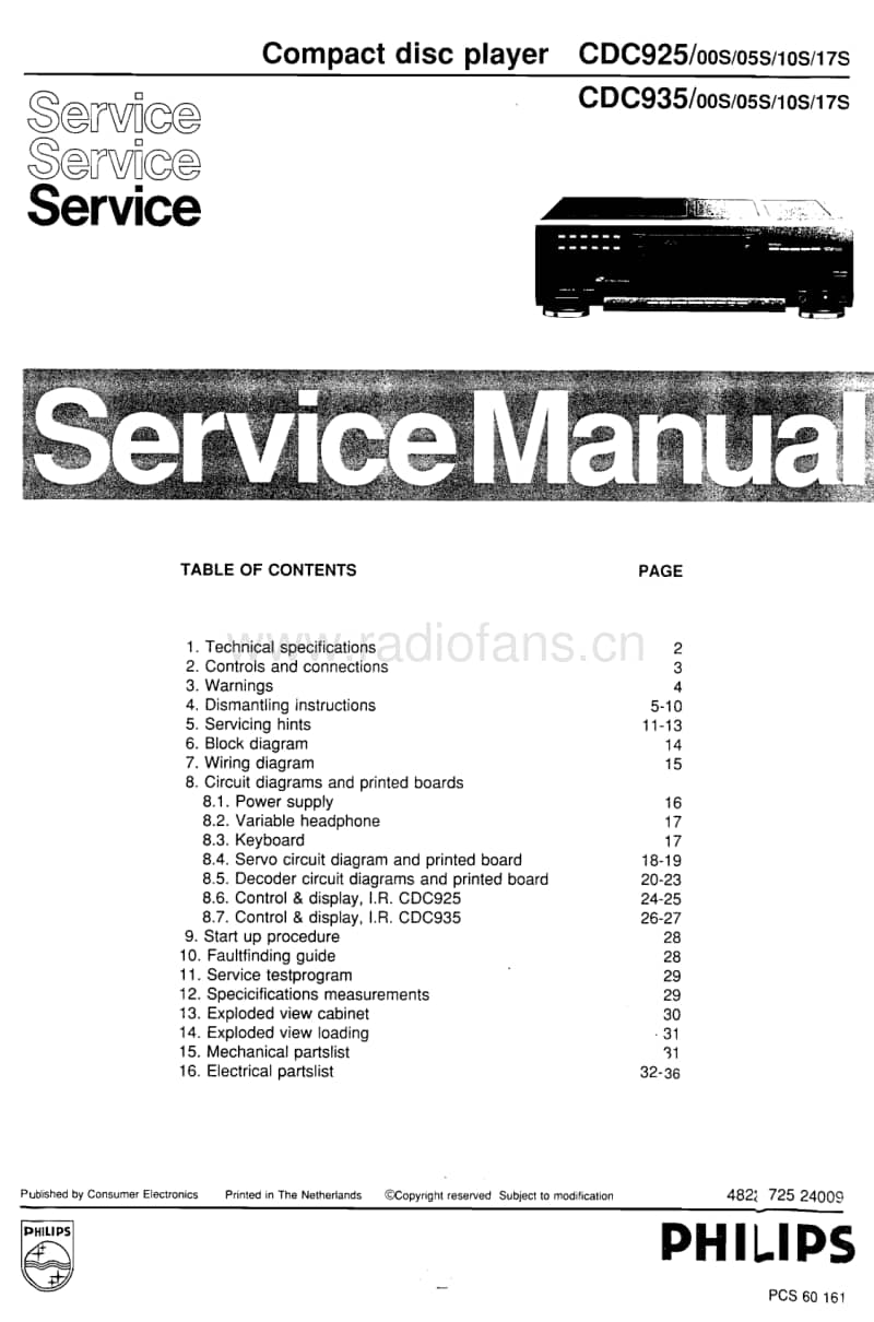 Philips-CDC-925-CDC-935-Service-Manual电路原理图.pdf_第1页