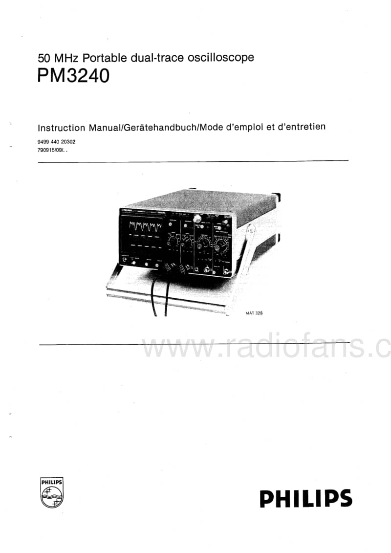 Philips-PM-3240-Service-Manual电路原理图.pdf_第1页