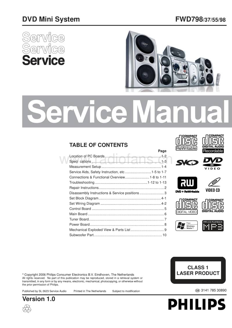 Philips-FWD-798-Service-Manual电路原理图.pdf_第1页