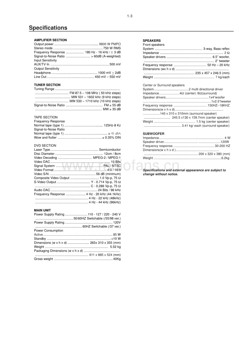 Philips-FWD-798-Service-Manual电路原理图.pdf_第3页