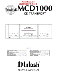 McIntosh-MCD-1000-Service-Manual电路原理图.pdf
