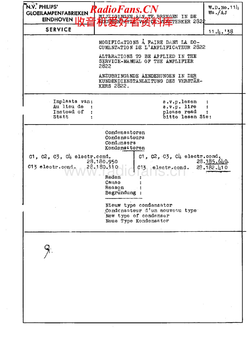 Philips-2822-Service-Manual电路原理图.pdf_第1页