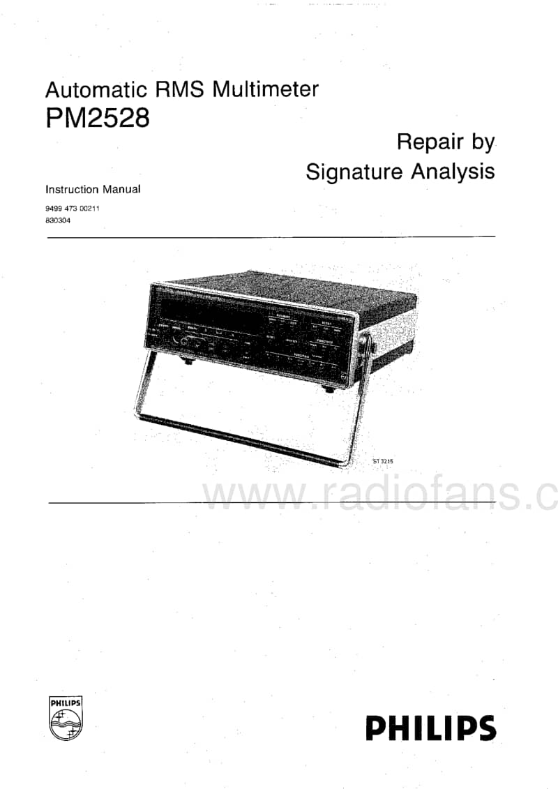 Philips-PM-2528-Service-Manual电路原理图.pdf_第1页