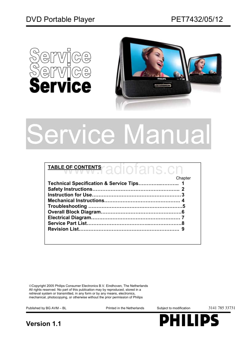 Philips-PET-7432-Service-Manual电路原理图.pdf_第1页