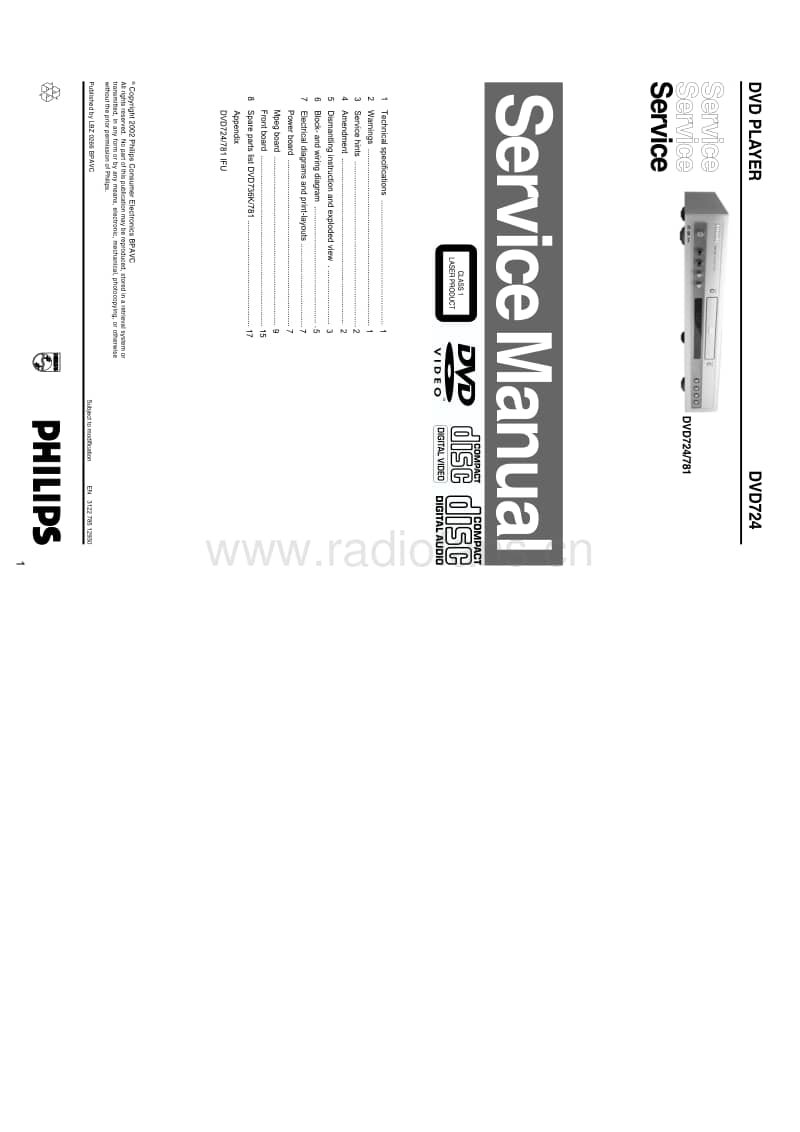 Philips-DVD-724-Service-Manual电路原理图.pdf_第1页