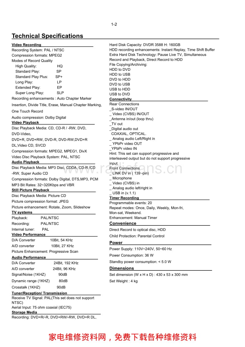 Philips-DVDR-3588-H-Service-Manual电路原理图.pdf_第2页