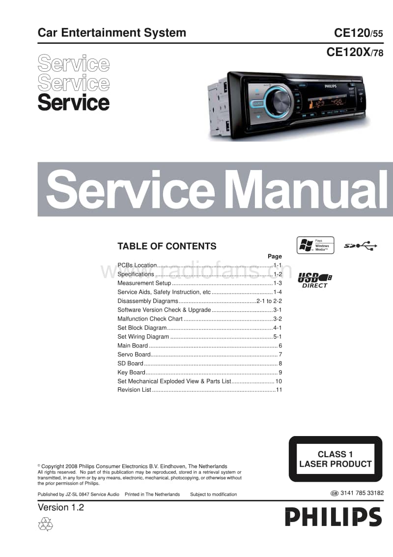 Philips-CE-120-CE-120-X-Service-Manual(1)电路原理图.pdf_第1页