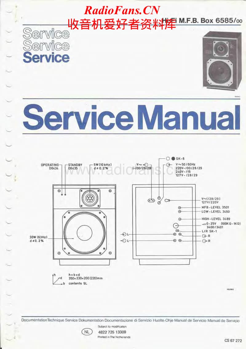 Philips-22-AH-585-Service-Manual电路原理图.pdf_第1页