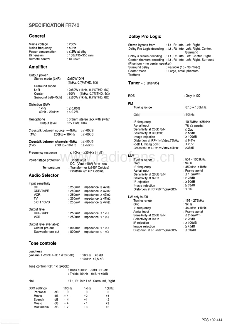 Philips-FR-740-Service-Manual电路原理图.pdf_第3页