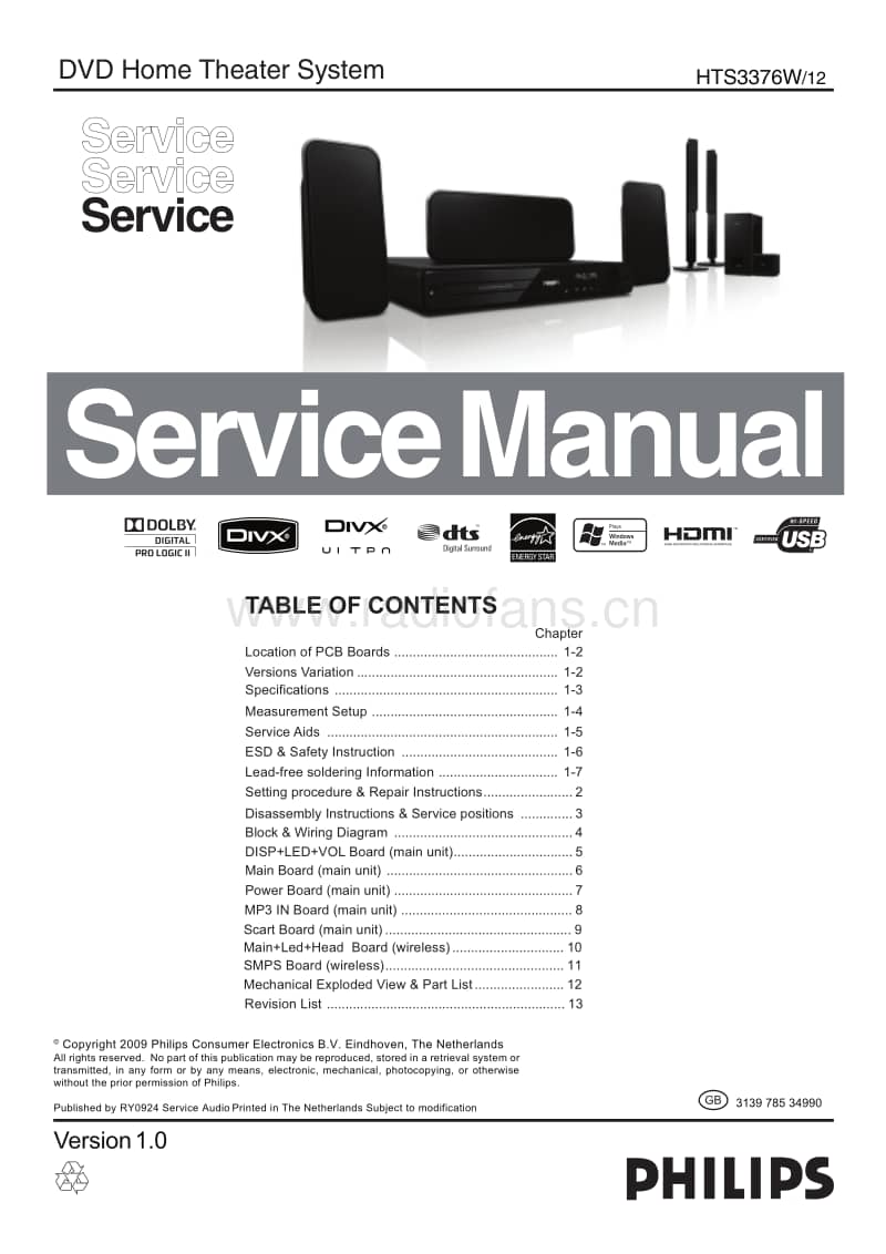 Philips-HTS-3376-W-Service-Manual电路原理图.pdf_第1页