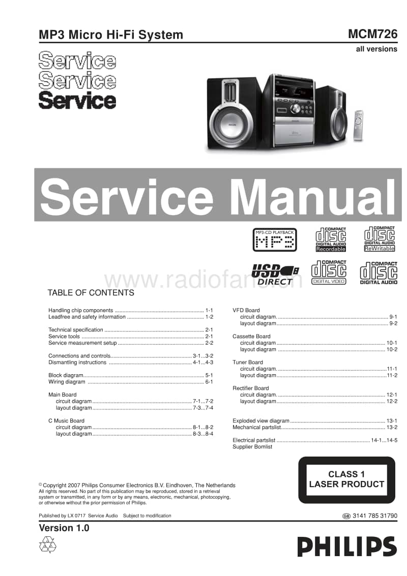 Philips-MCM-726-Service-Manual电路原理图.pdf_第1页