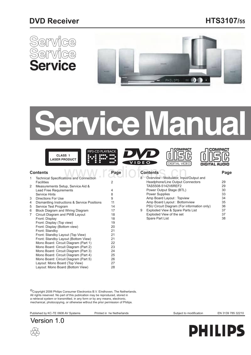 Philips-HTS-3107-Service-Manual电路原理图.pdf_第1页