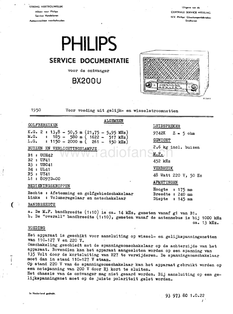 Philips-BX-200-U-Service-Manual电路原理图.pdf_第1页