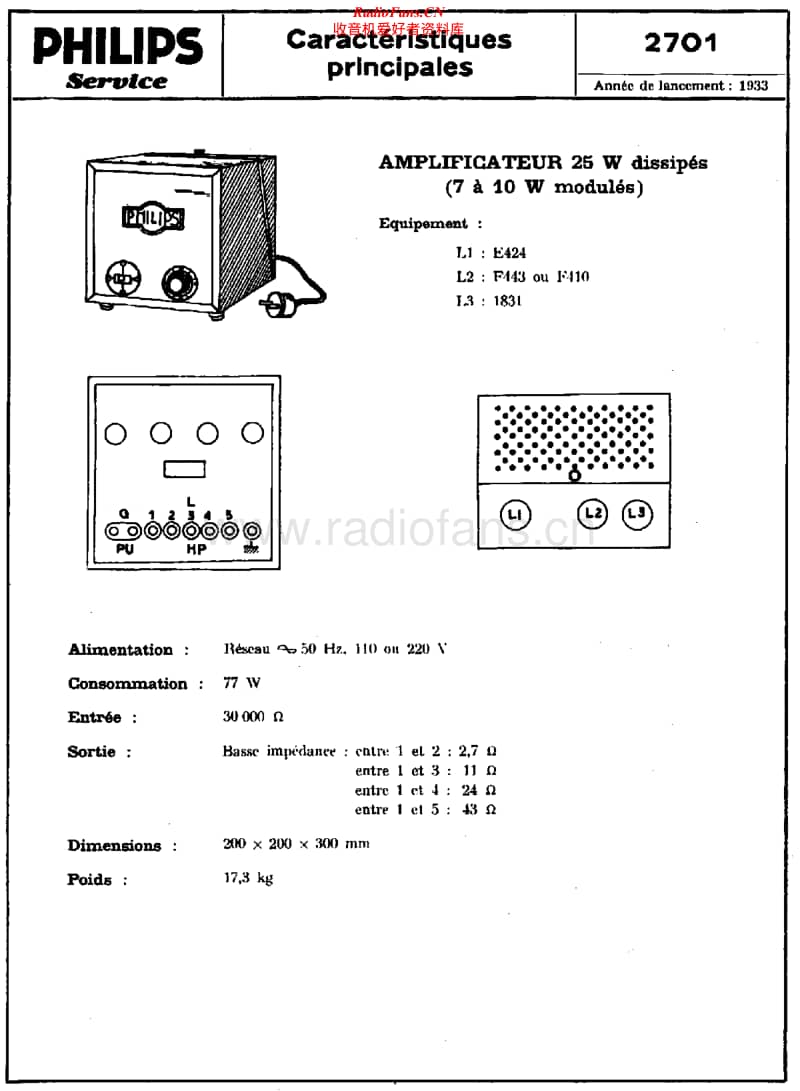 Philips-2701-Schematic电路原理图.pdf_第1页