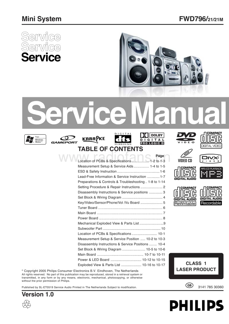 Philips-FWD-796-Service-Manual电路原理图.pdf_第1页