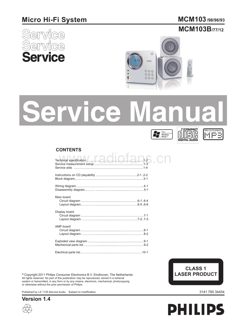 Philips-MCM-103-B-Service-Manual电路原理图.pdf_第1页