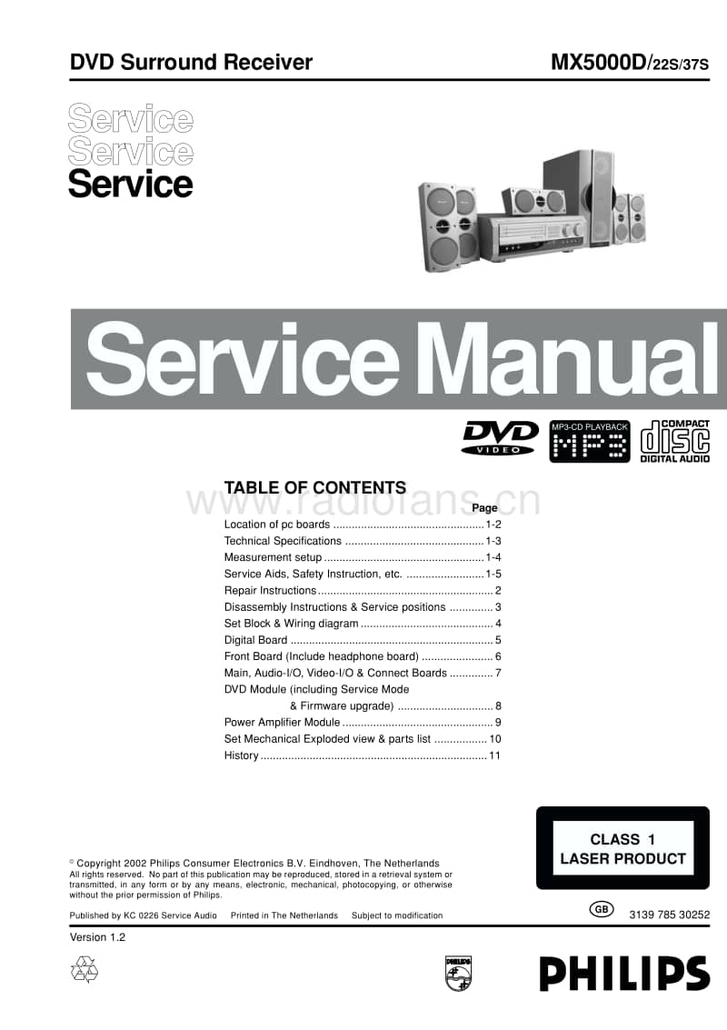 Philips-MX-5000-D-Service-Manual电路原理图.pdf_第1页