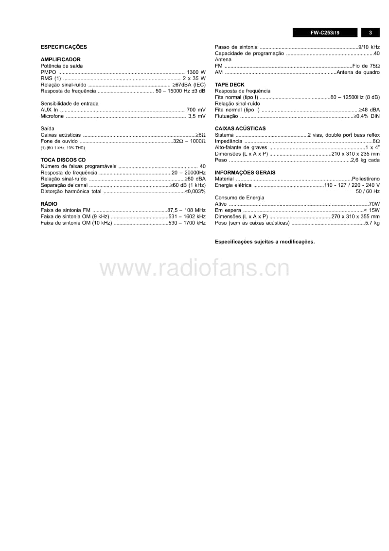 Philips-FWC-253-Service-Manual电路原理图.pdf_第3页