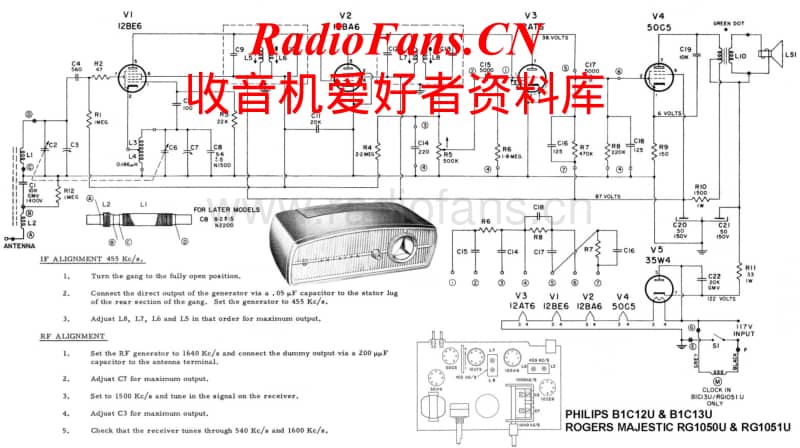 Philips-B-1-C-12-Schematic电路原理图.pdf_第1页