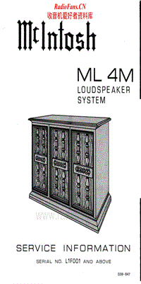 McIntosh-ML-4M-Service-Manual电路原理图.pdf