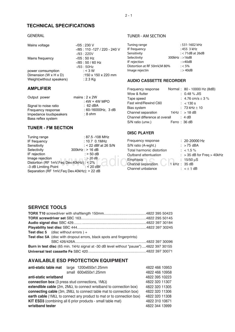 Philips-MC-108-C-Service-Manual电路原理图.pdf_第3页