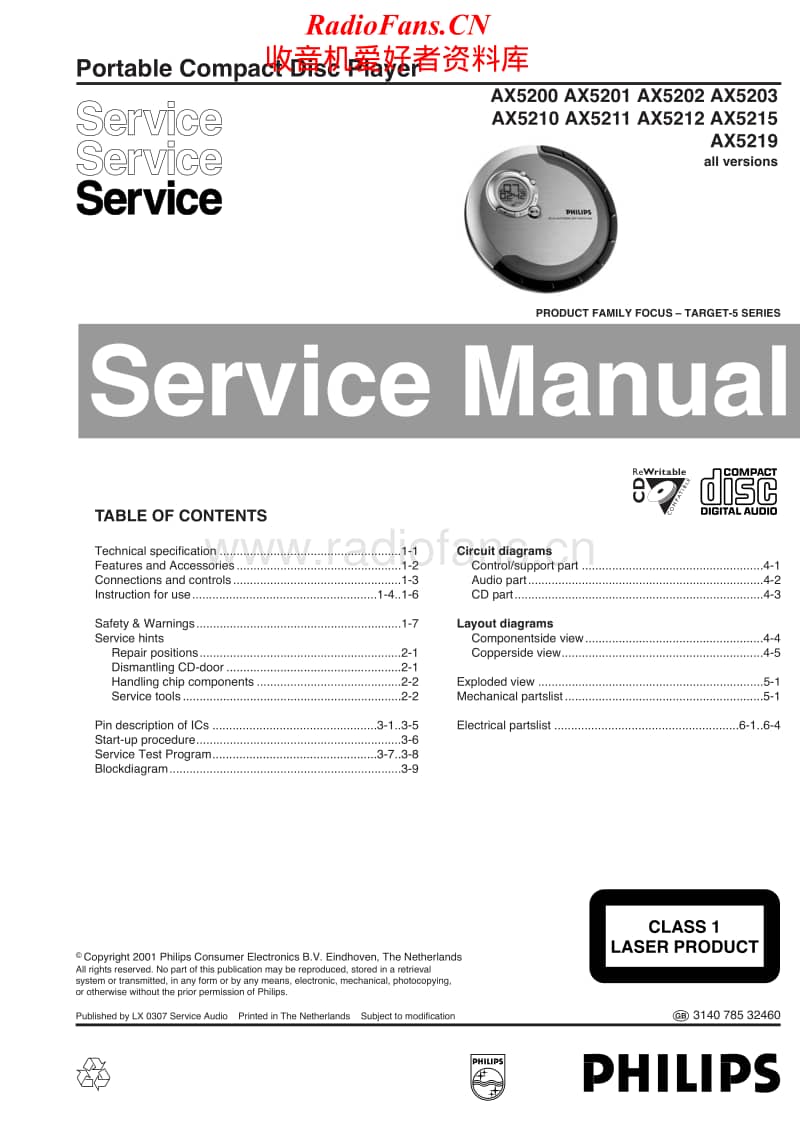 Philips-AX-5200-Service-Manual电路原理图.pdf_第1页