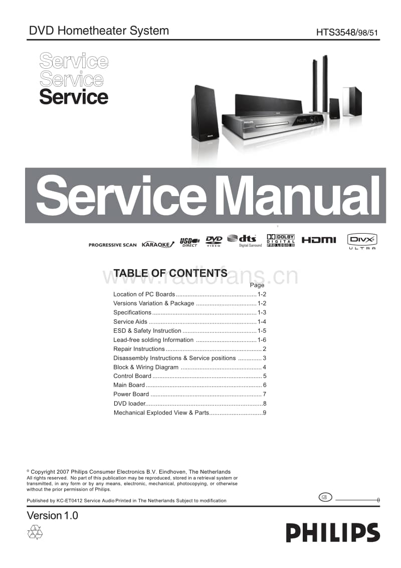 Philips-HTS-3548-Service-Manual电路原理图.pdf_第1页