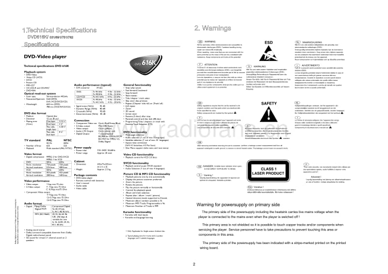 Philips-DVD-616-K-Service-Manual电路原理图.pdf_第2页