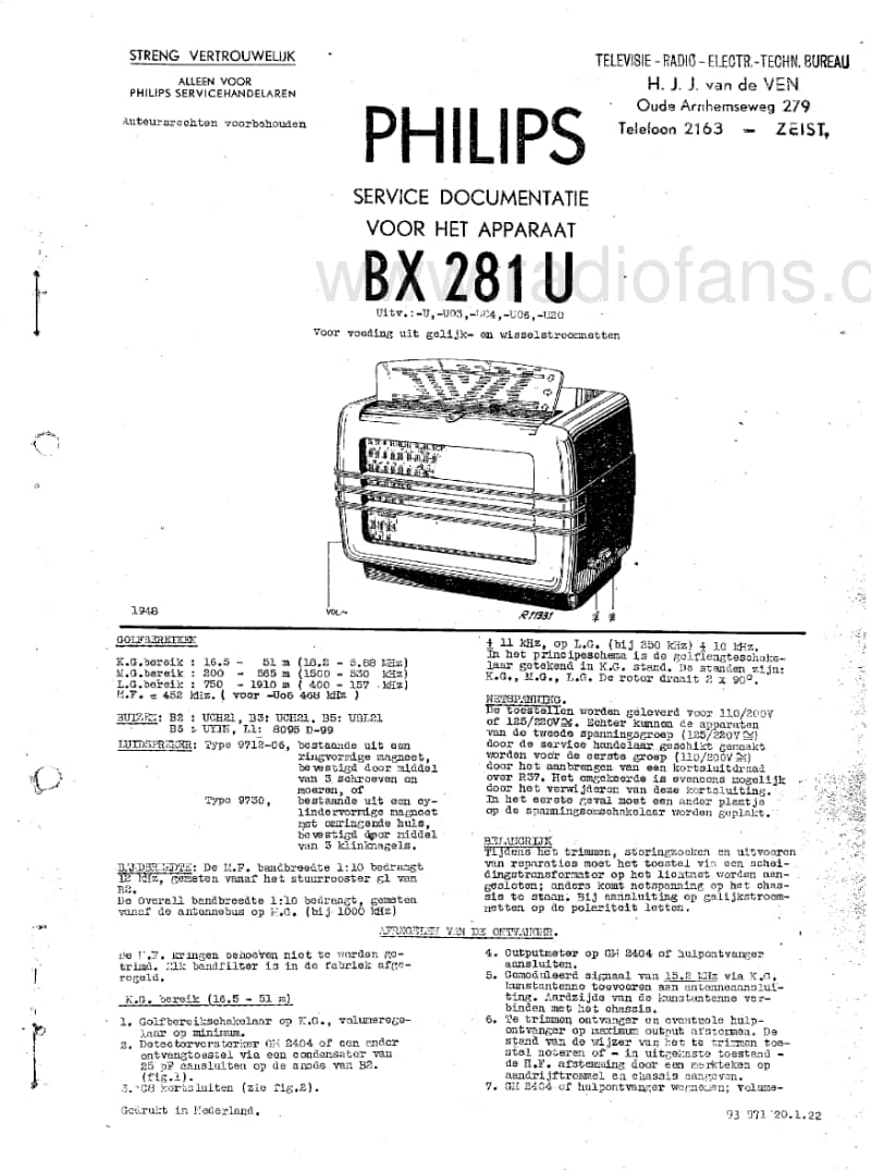 Philips-BX-281-U-Service-Manual电路原理图.pdf_第3页