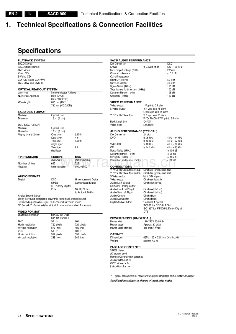 Philips-SACD-900-Service-Manual电路原理图.pdf_第2页