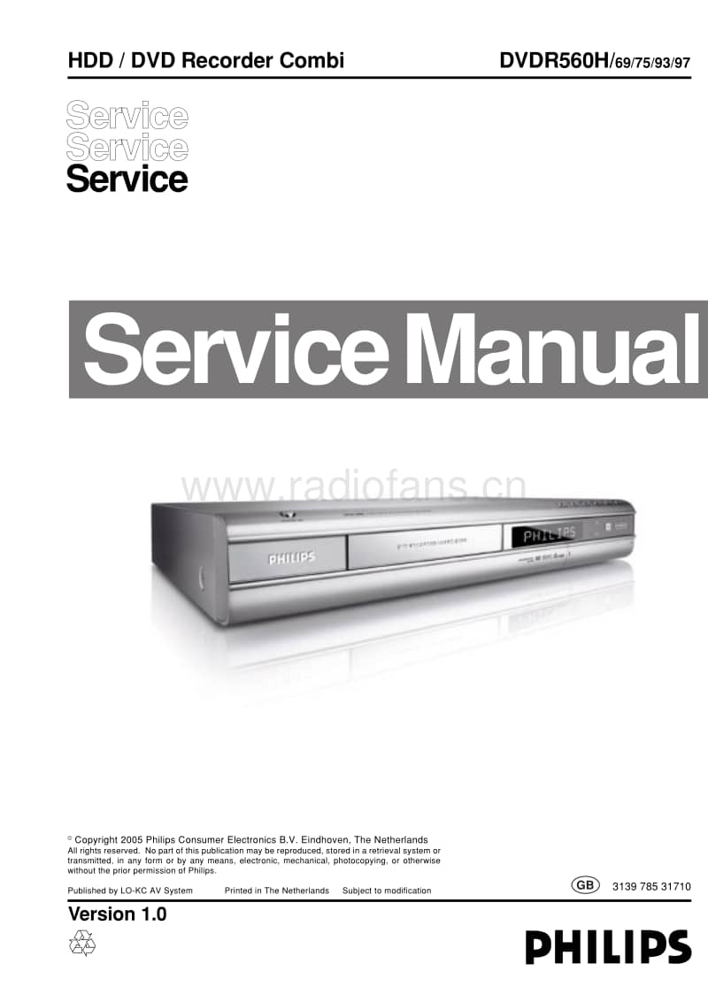 Philips-DVDR-560-H-Service-Manual电路原理图.pdf_第1页