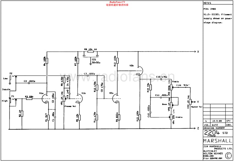 Marshall-2204-Preamp-Schematic电路原理图.pdf_第1页