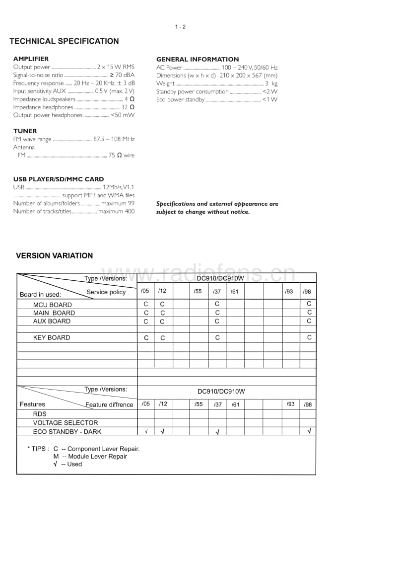 Philips-DC-910-DC-910-W-Service-Manual电路原理图.pdf_第2页