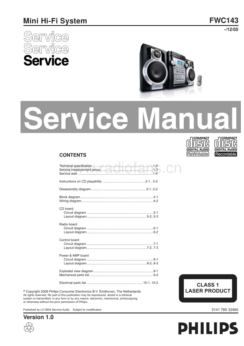 Philips-FWC-143-Service-Manual(1)电路原理图.pdf_第1页