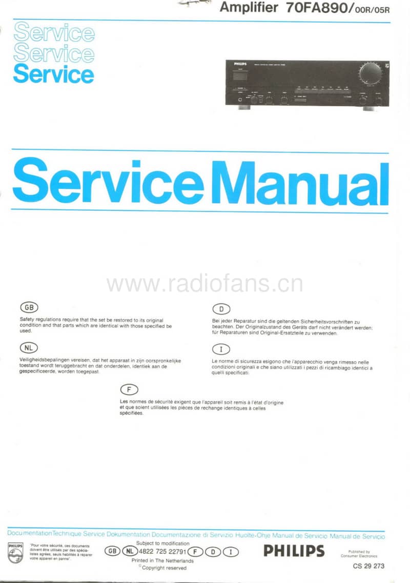 Philips-FA-890-Service-Manual电路原理图.pdf_第1页