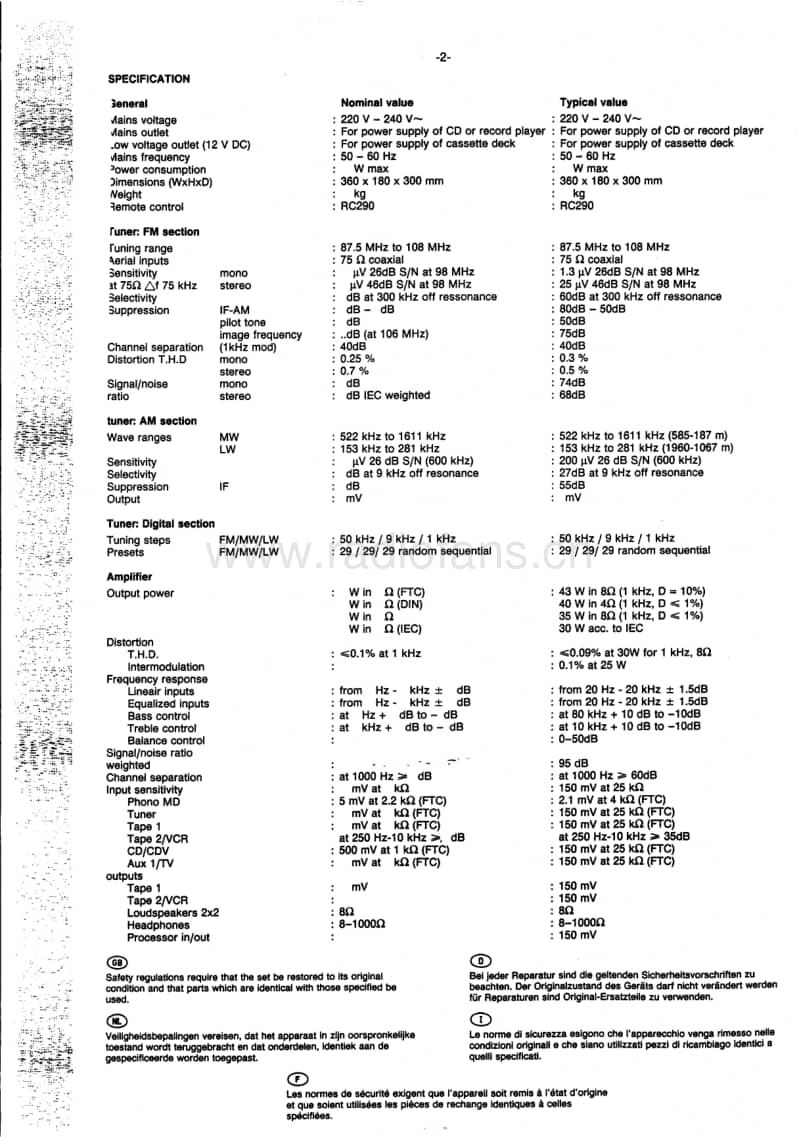 Philips-FR-260-Service-Manual电路原理图.pdf_第2页