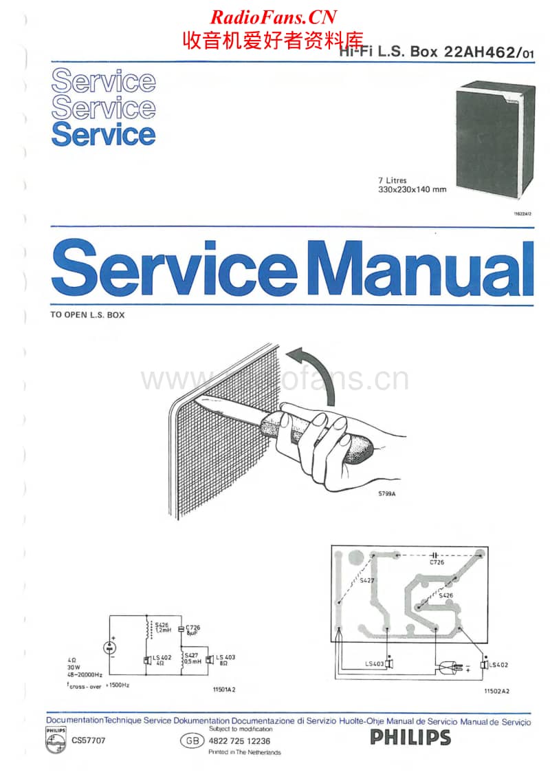 Philips-22-AH-462-Service-Manual电路原理图.pdf_第1页