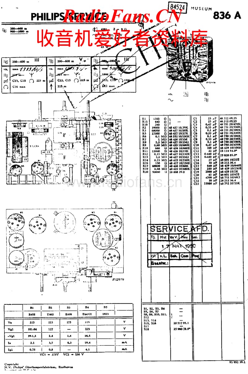 Philips-836-A-Service-Manual电路原理图.pdf_第1页