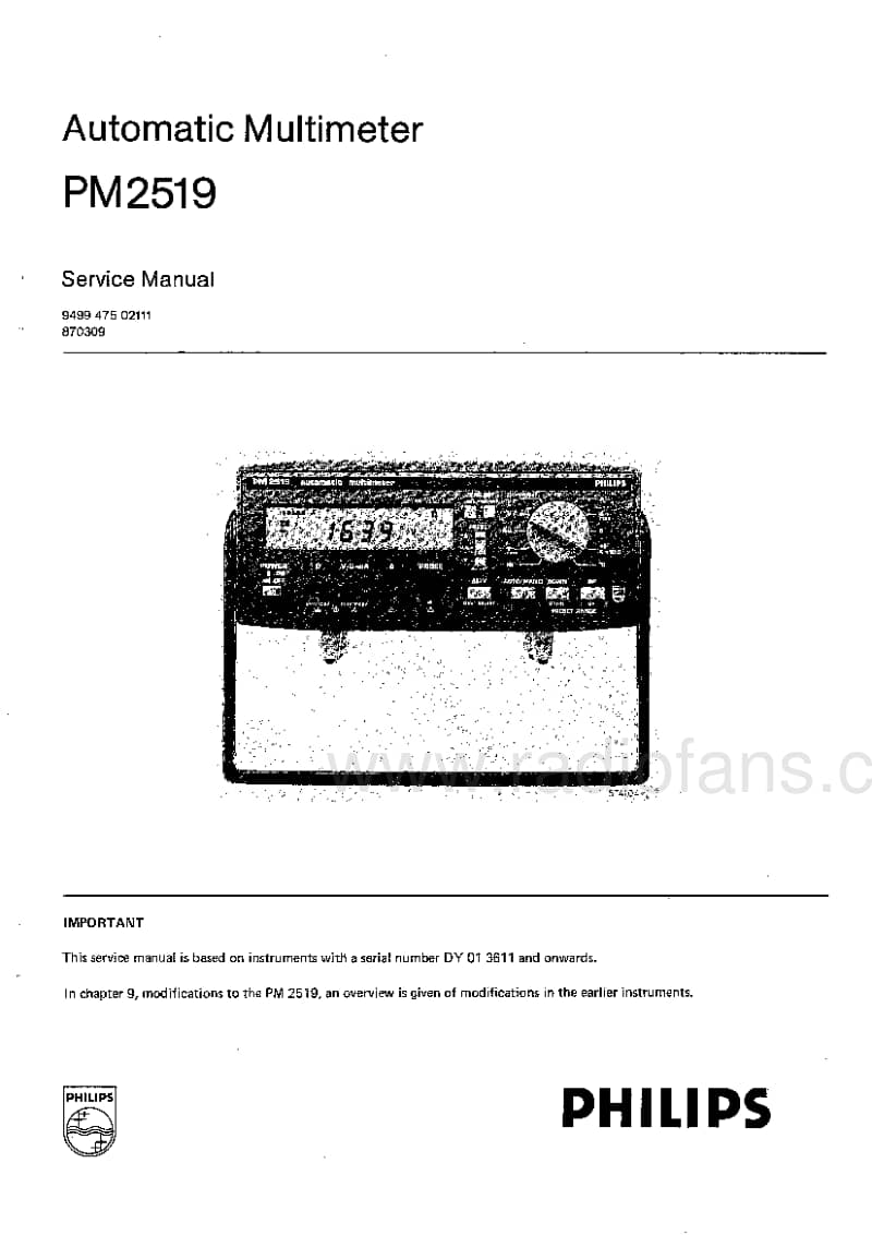 Philips-PM-2519-Service-Manual电路原理图.pdf_第2页