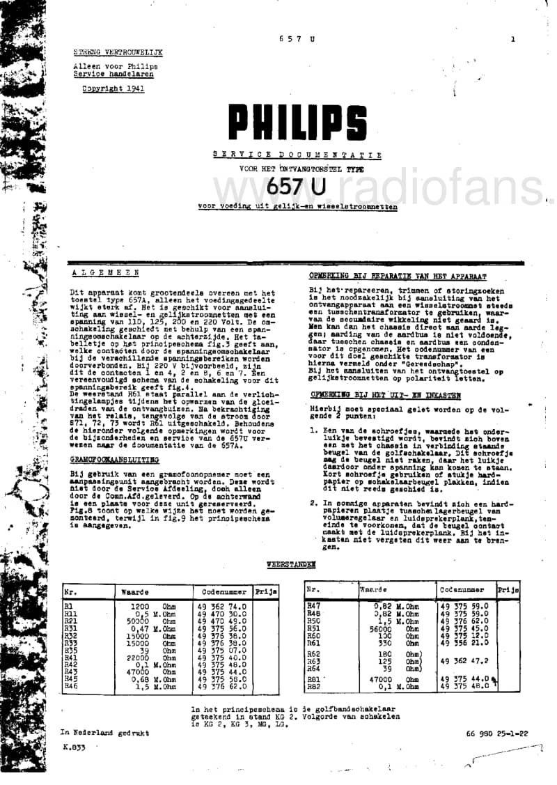 Philips-657-U-Service-Manual电路原理图.pdf_第3页