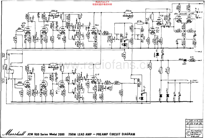 Marshall-2000-250W-Pre2-Schematic电路原理图.pdf_第1页