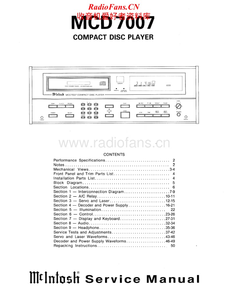 McIntosh-MCD-7007-Service-Manual电路原理图.pdf_第1页