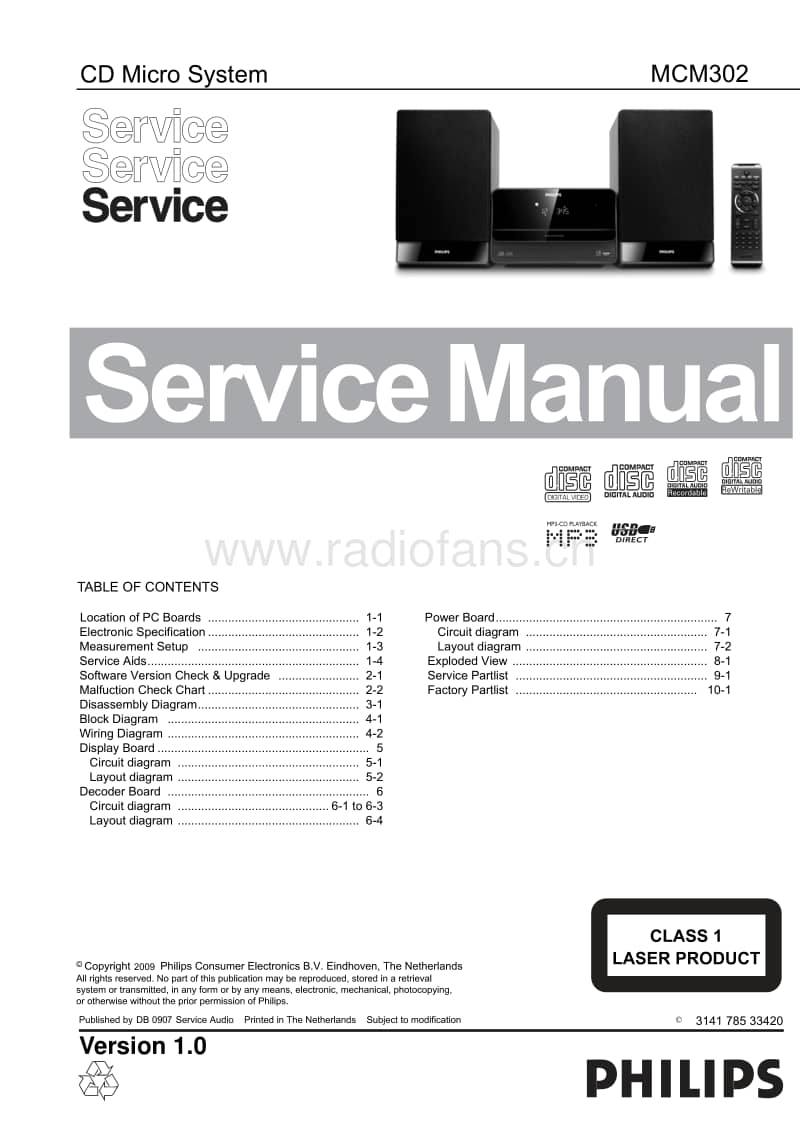 Philips-MCM-302-Service-Manual电路原理图.pdf_第1页