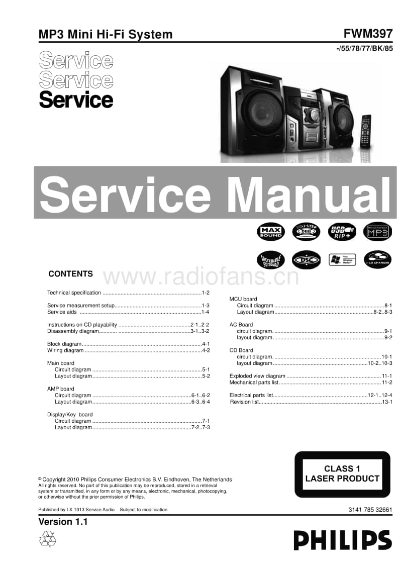 Philips-FWM-397-Service-Manual电路原理图.pdf_第1页