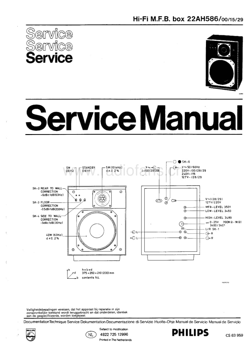 Philips-RH-586-Service-Manual-2电路原理图.pdf_第1页