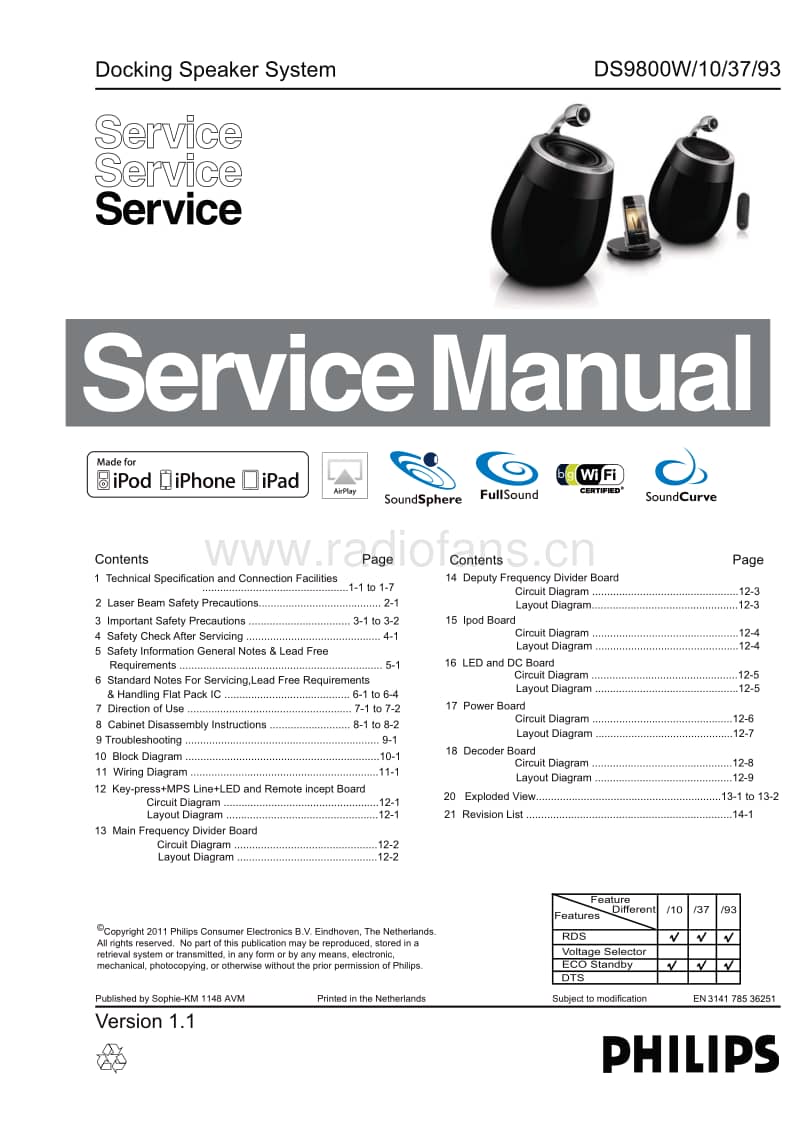 Philips-DS-9800-Service-Manual电路原理图.pdf_第1页