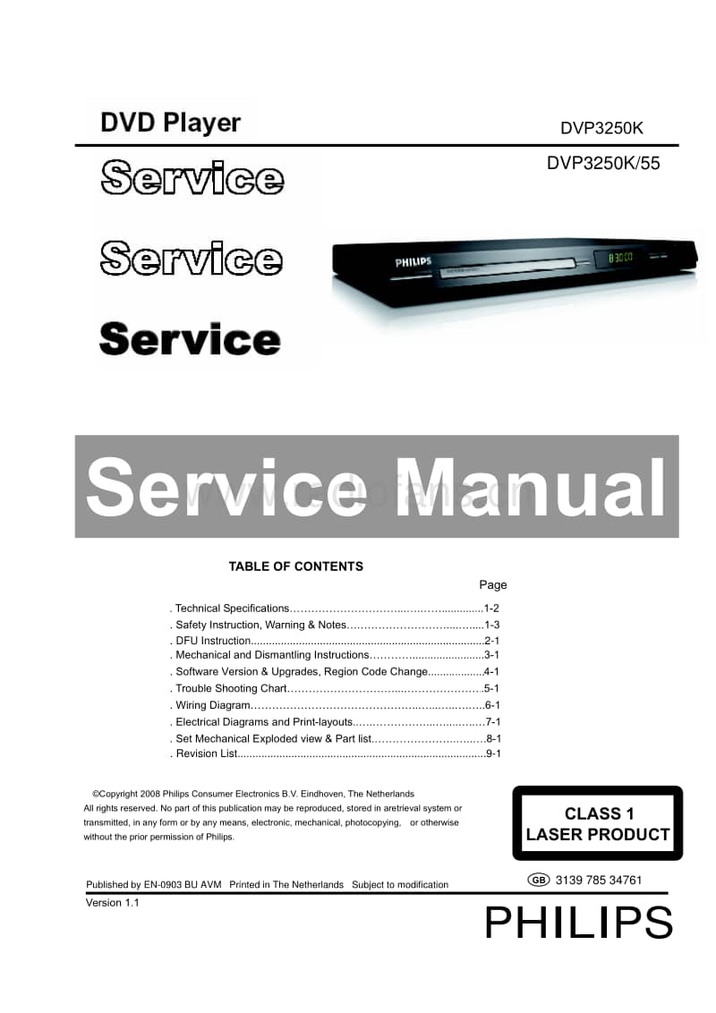 Philips-DVP-3250-Service-Manual电路原理图.pdf_第1页