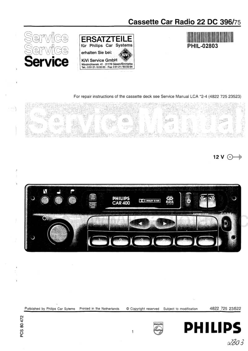 Philips-DC-396-Service-Manual电路原理图.pdf_第1页