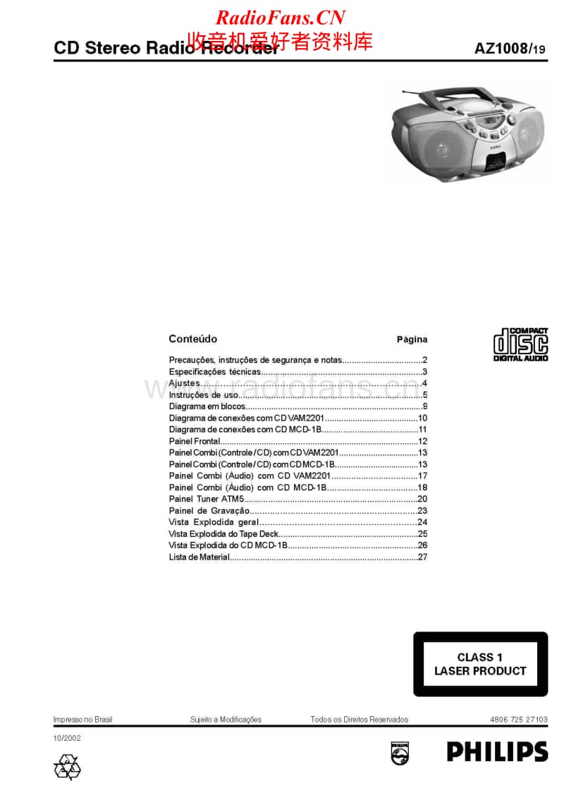 Philips-AZ-1008-Service-Manual-2电路原理图.pdf_第1页