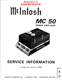 McIntosh-MC-50-Service-Manual电路原理图.pdf
